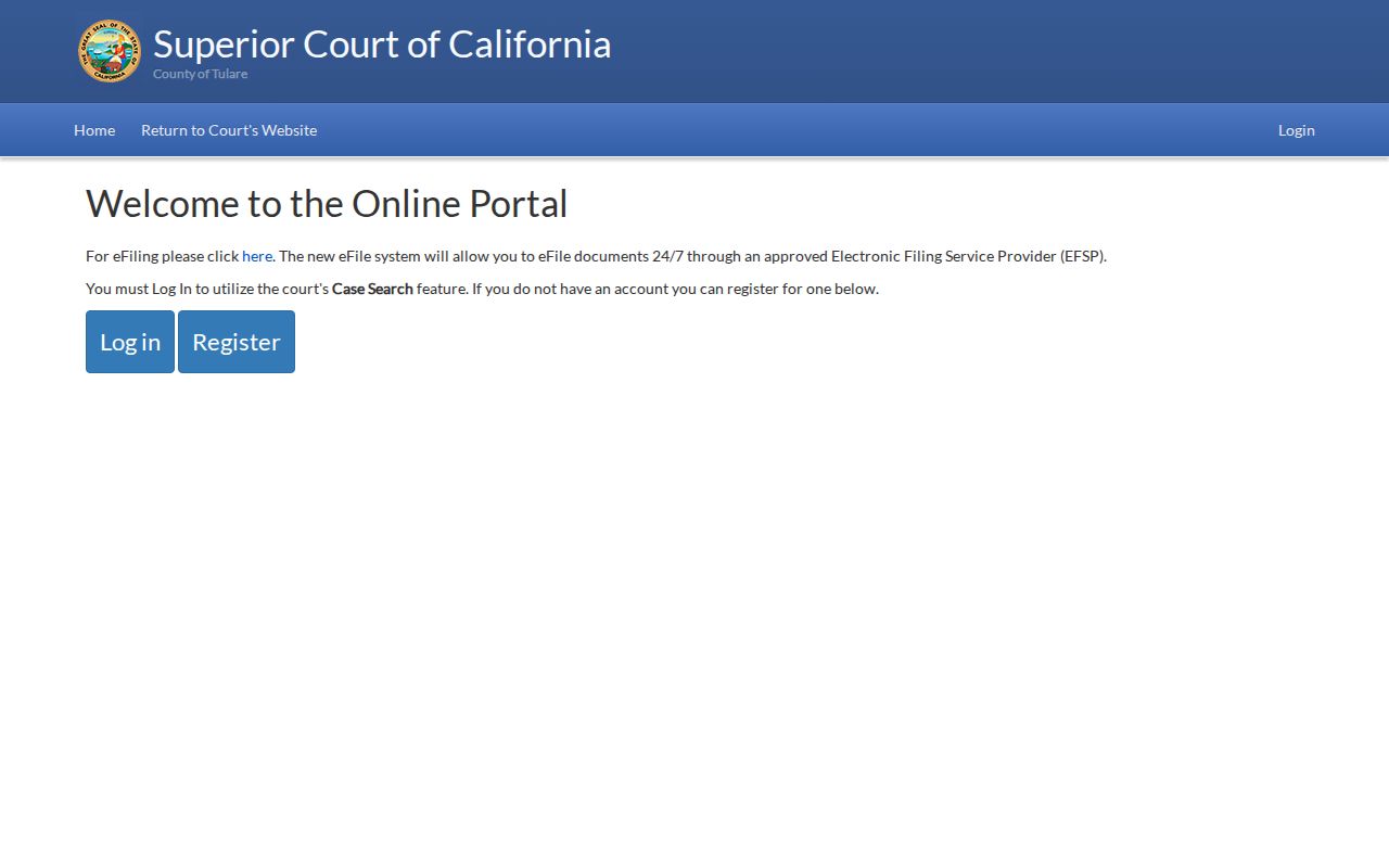 Visalia people search through Tulare Superior Court case records