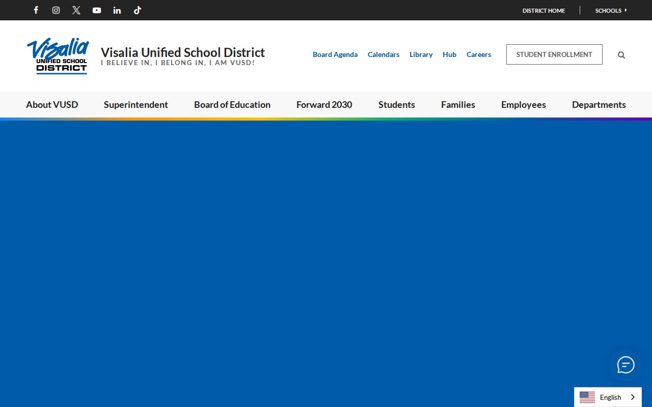 Visalia people directories entry point at Visalia Unified School District